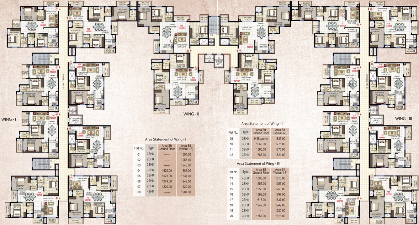 square Images for Cluster Plan of Sandeep Square