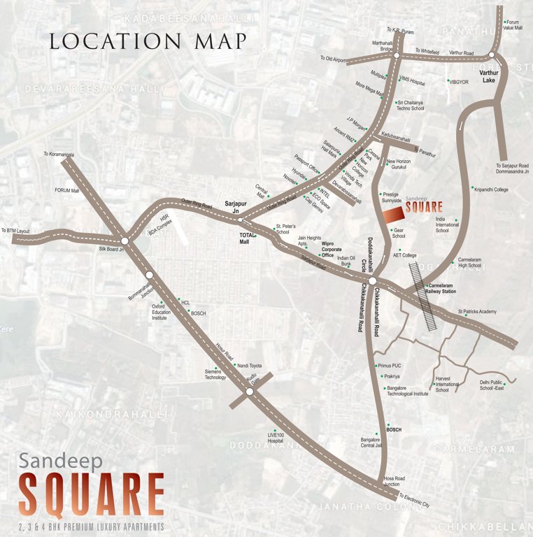 square Images for Location Plan of Sandeep Square