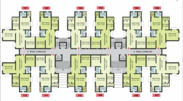  chandaka-meadows Block A Cluster Plan