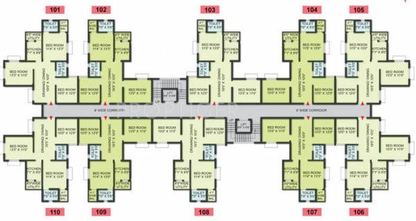  chandaka-meadows Block A Cluster Plan