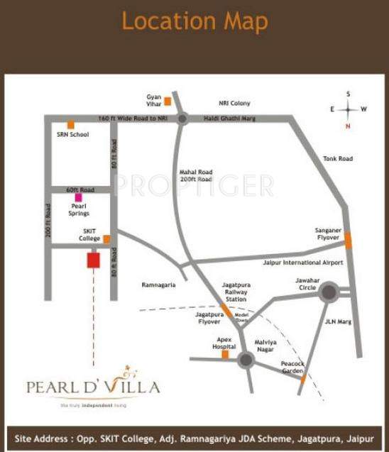  d villa Images for Location Plan of Pearl D Villa