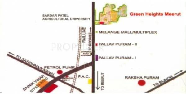 Location Plan A2Z Builders Green Heights Villa Location Plan