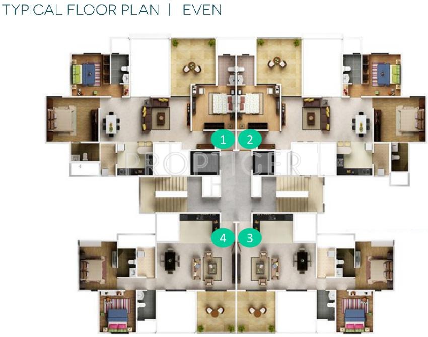 Images for Cluster Plan of Gera Developments GreensVille