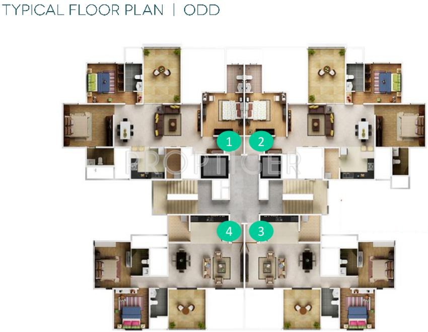 Images for Cluster Plan of Gera Developments GreensVille