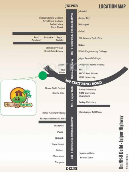 Praxis Developers India Pvt Ltd Holiday Farms Location Plan