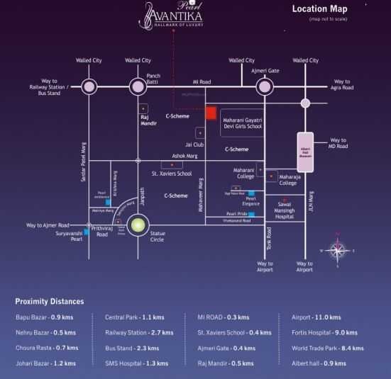  avantika Location Plan