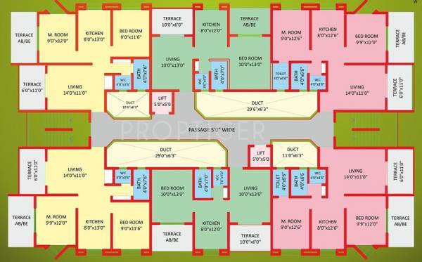  lake-city Tower 1 Cluster Plan