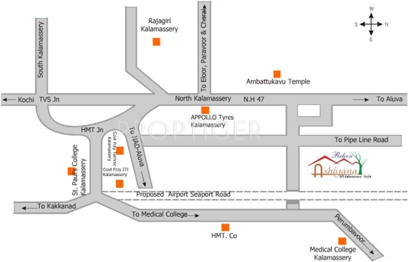 Relcon Properties Ashiyana Location Plan