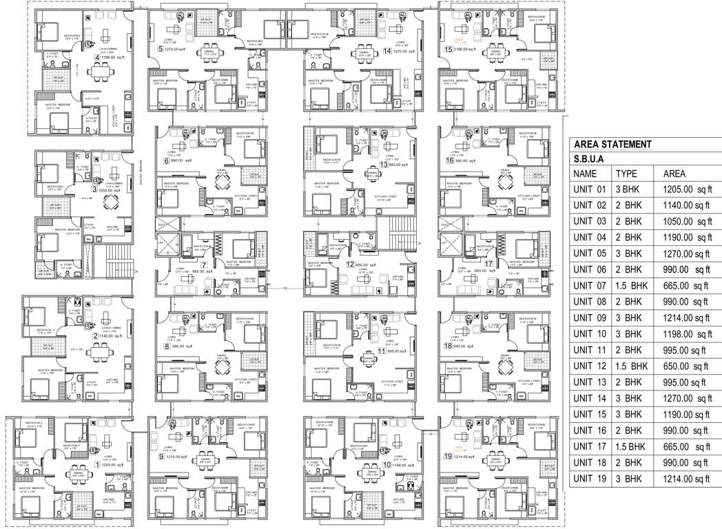 elite Images for Cluster Plan of Purnima Elite