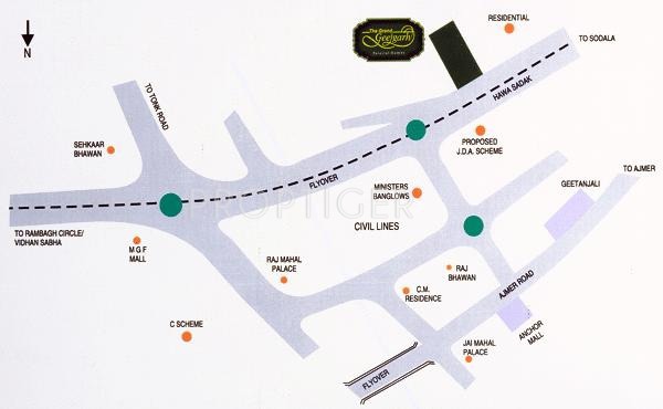 Images for Location Plan of Manglam The Grand Geejgarh