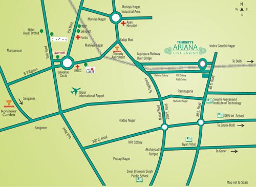  ariana Images for Location Plan of Trimurty Ariana