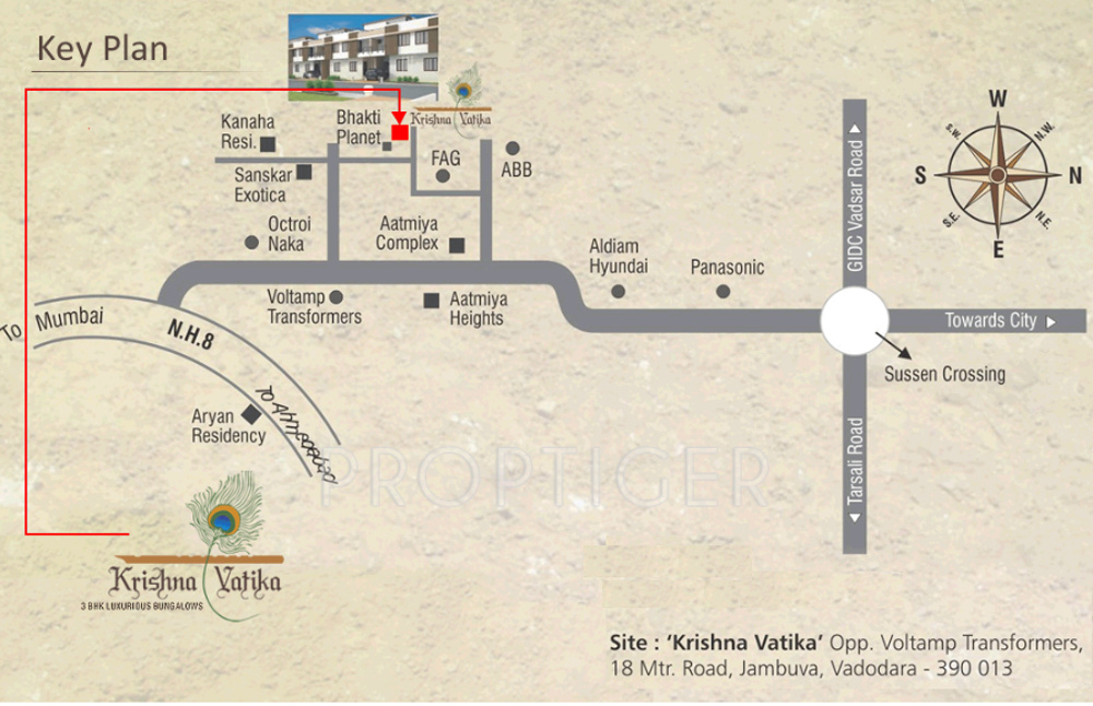 Images for Location Plan of Aatmiya Krishna Vatika