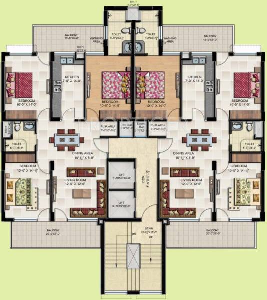 Images for Cluster Plan of Gillco Heights Ext Apartments