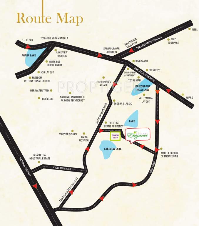  elegance Images for Location Plan of Zonasha Elegance