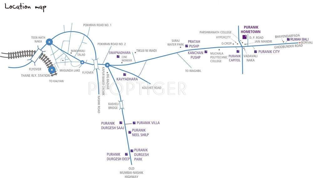 Images for Location Plan of Puraniks Hometown Phase 3