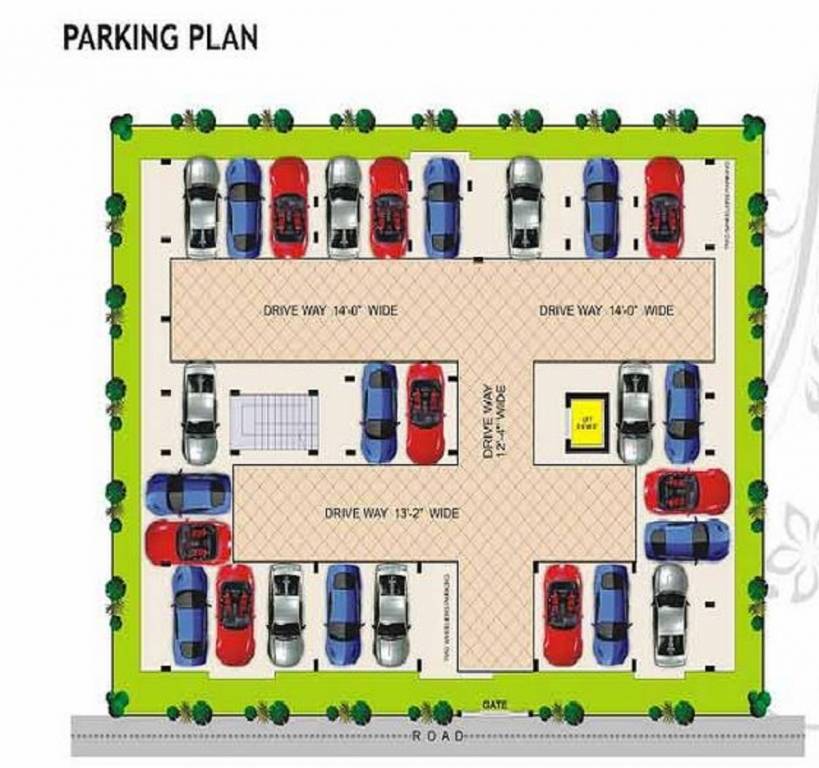  arcade Single Tower Cluster Plan for ground Floor