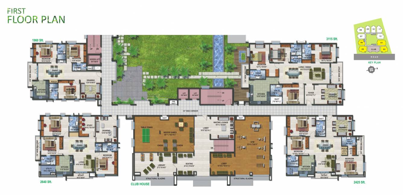  estella Estella Cluster Plan For 1st Floor