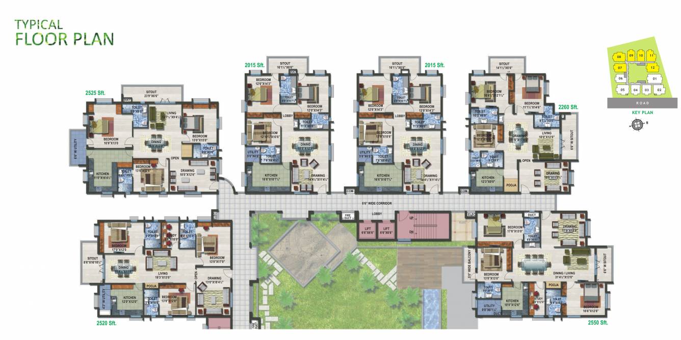  estella Estella Typical Cluster Plan