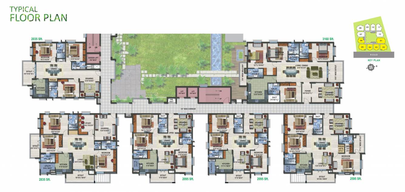  estella Estella Typical  Cluster Plan