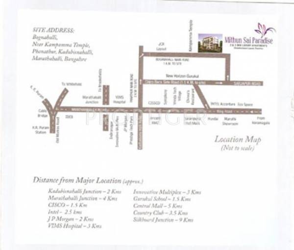 Mahaghar Properties Mithun Sai Paradise Location Plan
