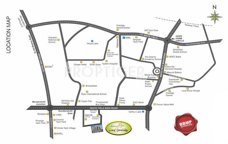  daffodils Images for Location Plan of Abhee Daffodils