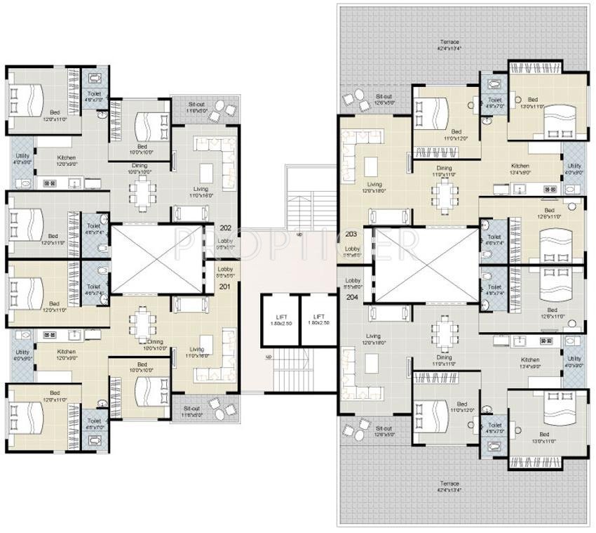 Images for Cluster Plan of Gajra Padmanabh Heights