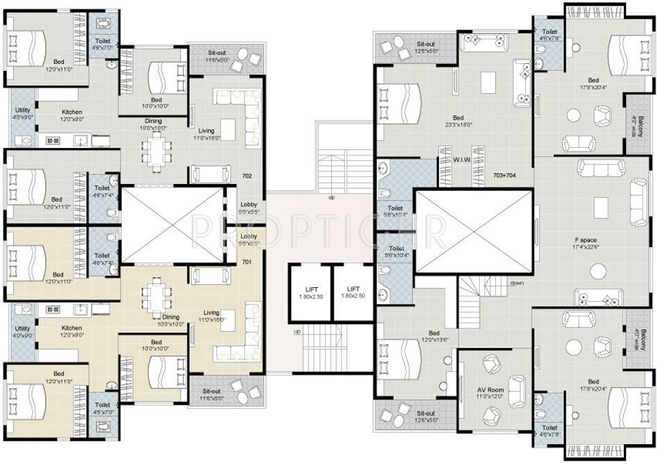 Images for Cluster Plan of Gajra Padmanabh Heights
