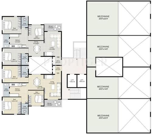 Images for Cluster Plan of Gajra Padmanabh Heights