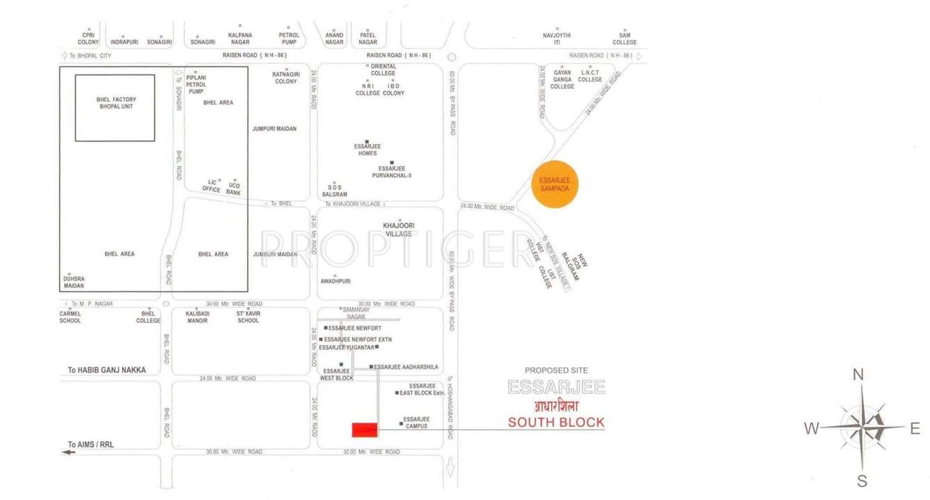  aadharshila south block Images for Location Plan of Essarjee Aadharshila South Block