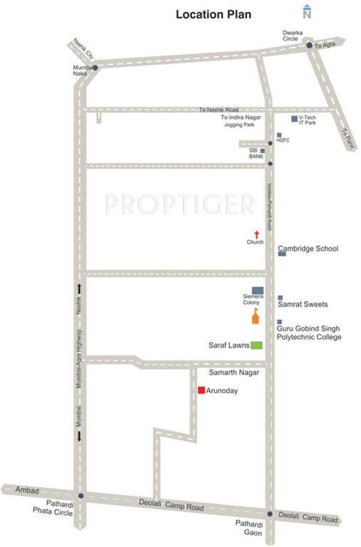 Images for Location Plan of Gajra Arunoday Apartment