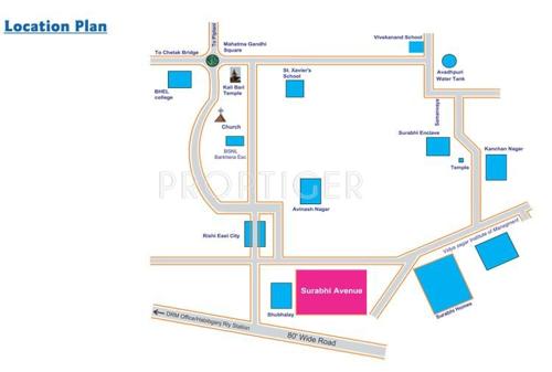  avenue Images for Location Plan of Surabhi Avenue