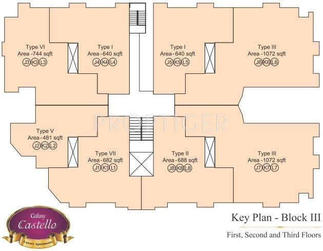  castello Block 3 Cluster Plan