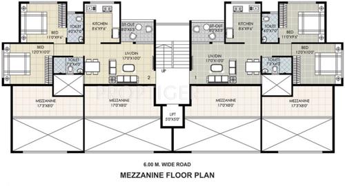 Images for Cluster Plan of Gajra Pratham Apartment