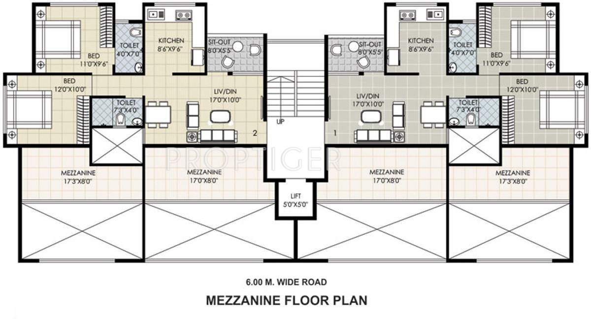 Images for Cluster Plan of Gajra Pratham Apartment