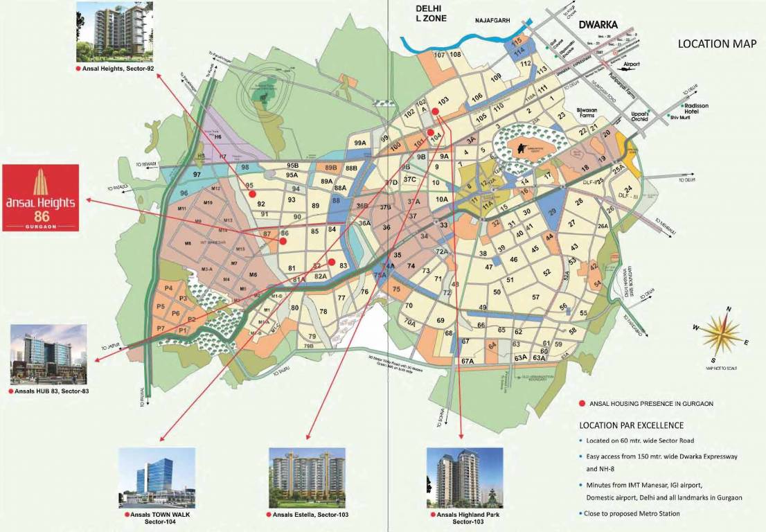 Images for Location Plan of Ansal Heights II Villas