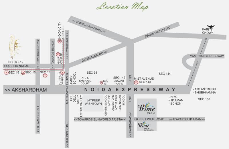  prime-view Images for Location Plan of Royal Shape Prime View