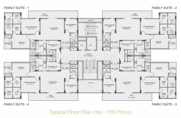  burj-one Tower A Cluster Plan