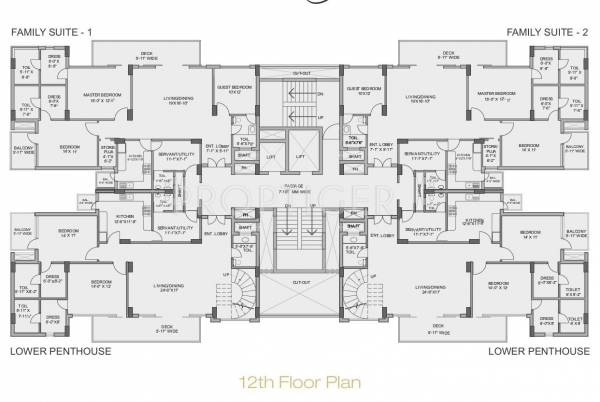  burj-one Tower B Cluster Plan