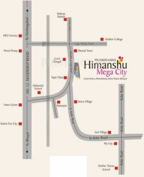  himanshu-mega-city Images for Location Plan of Shri Parasnath Builders and Developers Himanshu Mega City