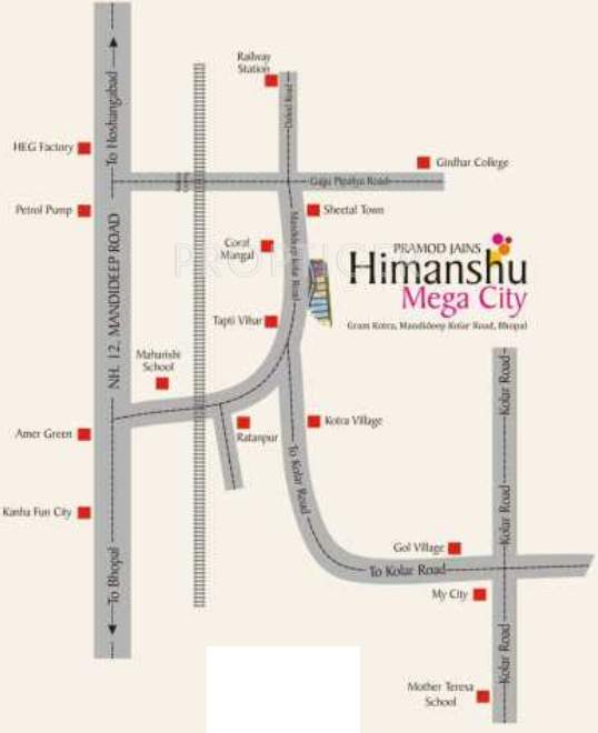 himanshu mega city Images for Location Plan of Shri Parasnath Builders and Developers Himanshu Mega City