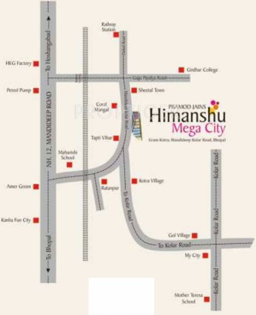 Images for Location Plan of Shri Parasnath Builders and Developers Himanshu Mega City
