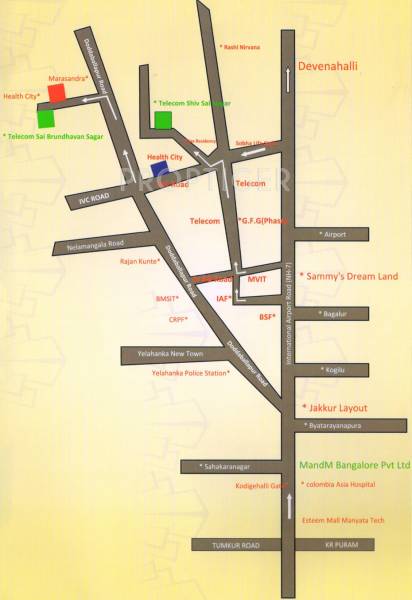 Images for Location Plan of M And M Bangalore Telecom Shiv Sai Sagar