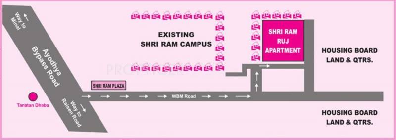 Shriram Colonizers and Developers Ruj Apartments Location Plan