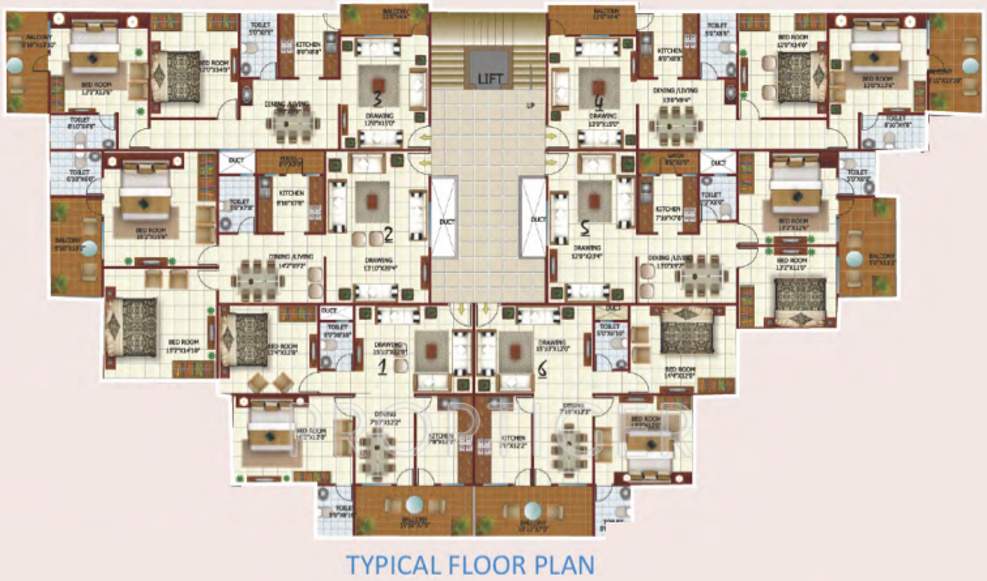 Images for Cluster Plan of Shriram Ganga Heights 1