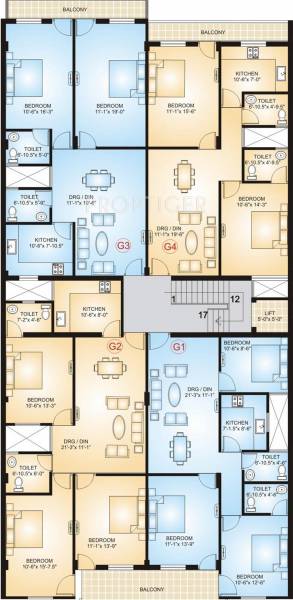 Images for Cluster Plan of Virat Residency B Images for Cluster Plan of Virat Residency B