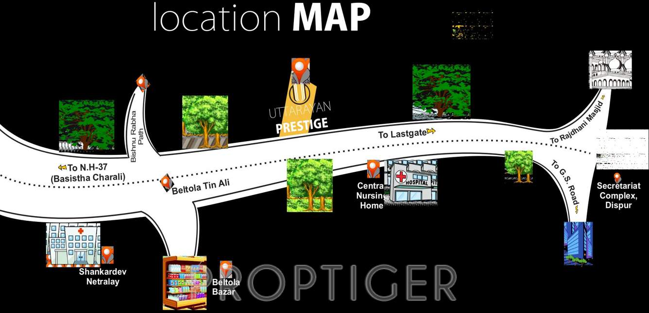 Images for Location Plan of Uttarayan Developers Pvt Ltd Prestige