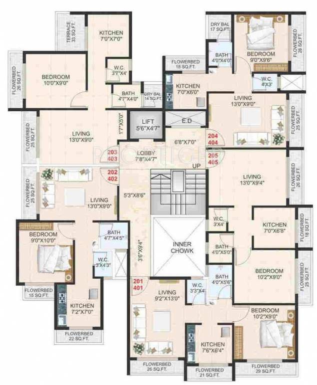 Images for Cluster Plan of Yogesh Shiv Apartment