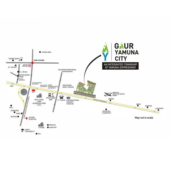 Location Plan locationPlan of 16th Parkview Gaur Yamuna City