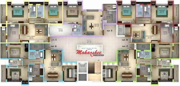 Images for Cluster Plan of Maharshee Akhil Apartments 2 Images for Cluster Plan of Maharshee Akhil Apartments 2