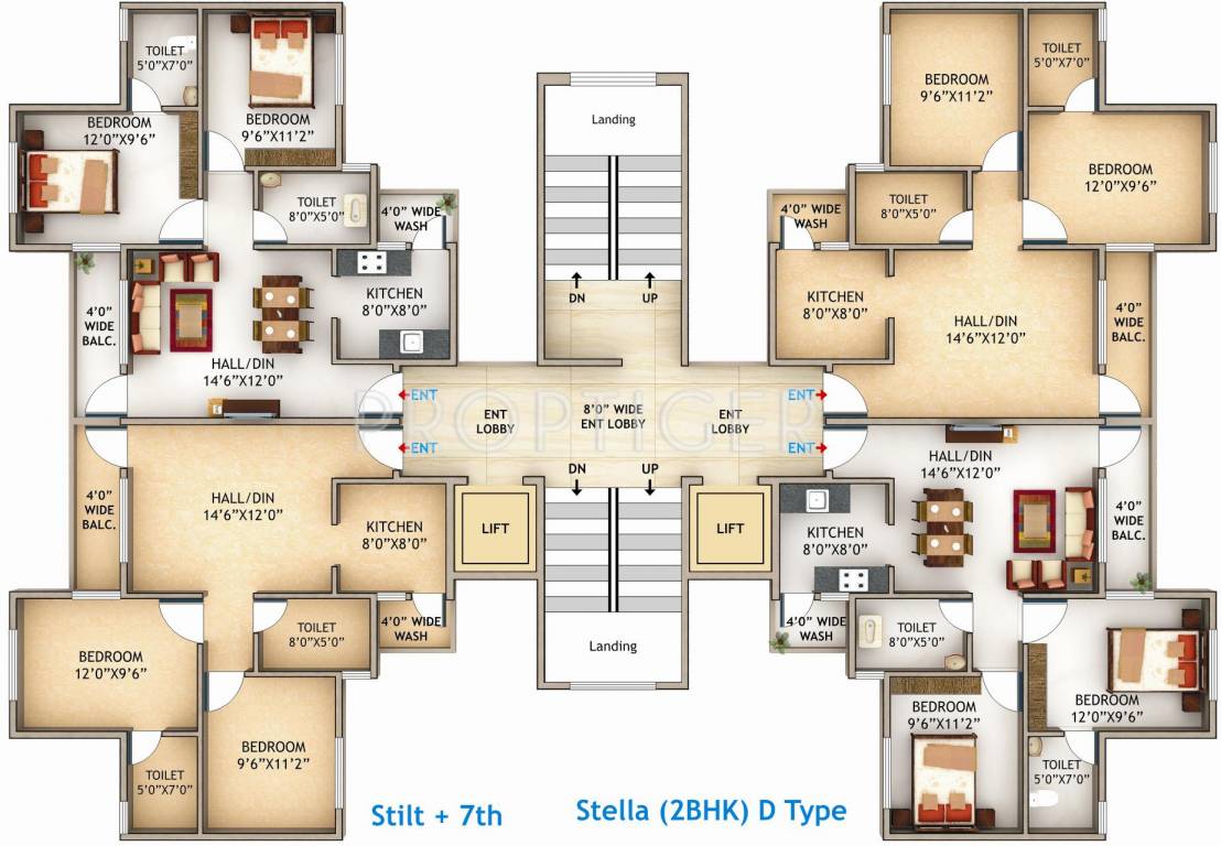 Images for Cluster Plan of Sandesh City Apartment 1